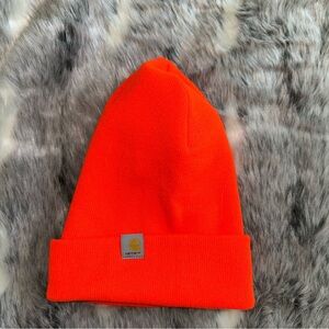 Carhartt Neon Orange Beanie Hat new